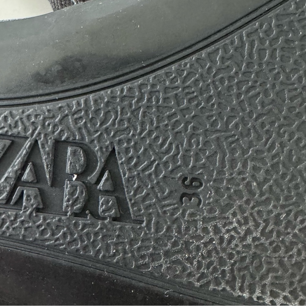 Zara Bow Black Satin Ballet Sling Back Flats Size 6 - Picture 9 of 10